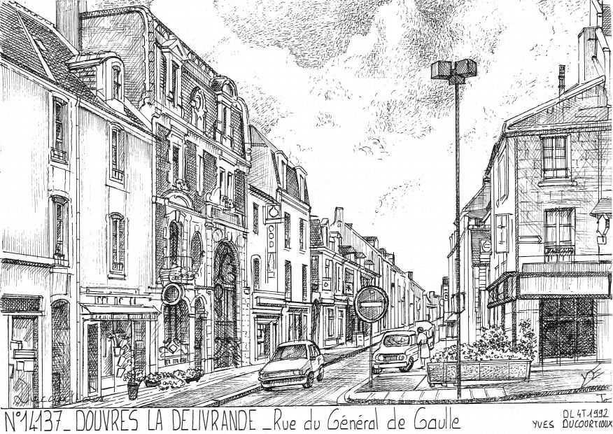 Cartes postales DOUVRES LA DELIVRANDE - rue du gnral de gaulle