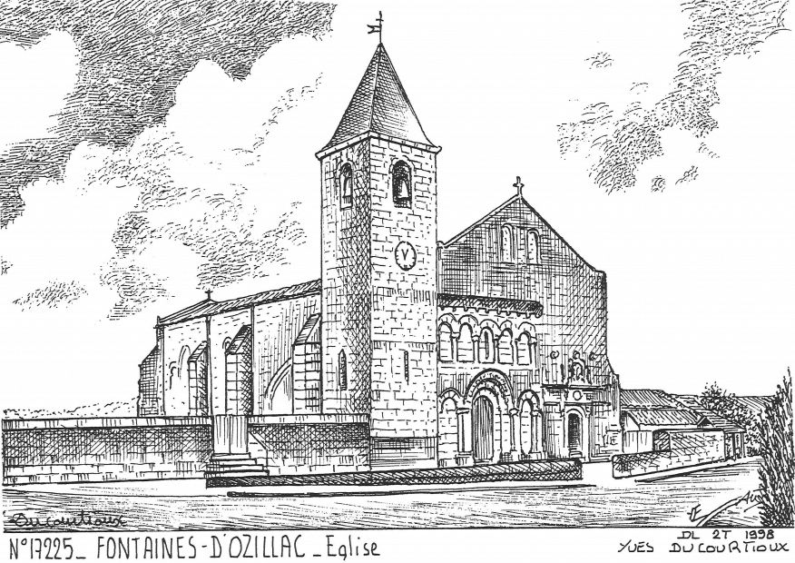 Cartes postales FONTAINES D OZILLAC - glise