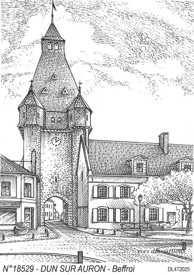 Cartes postales DUN SUR AURON - beffroi