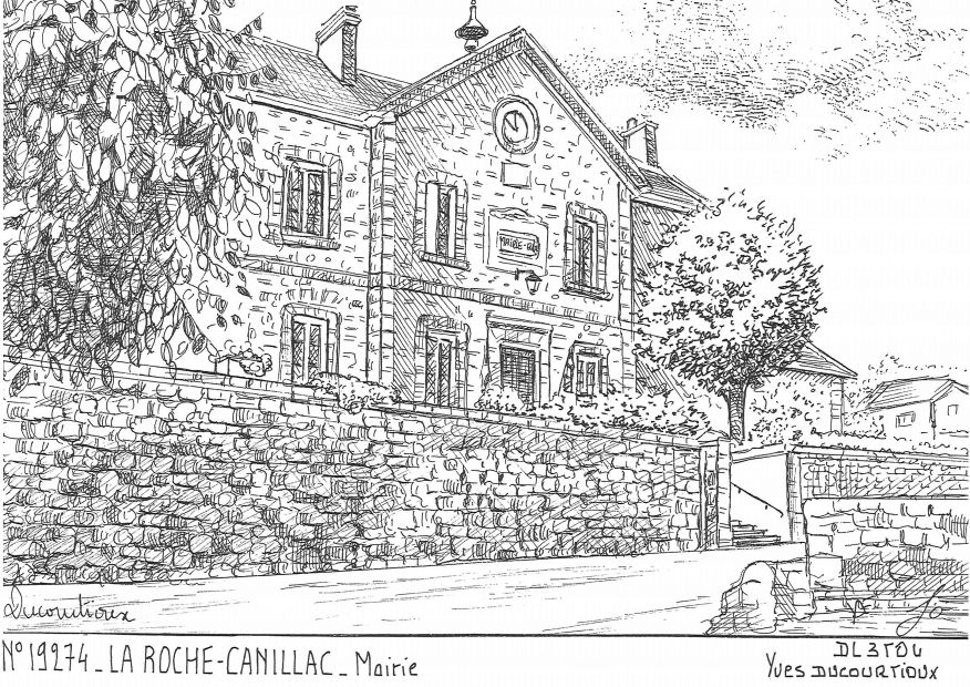 Souvenirs LA ROCHE CANILLAC - mairie