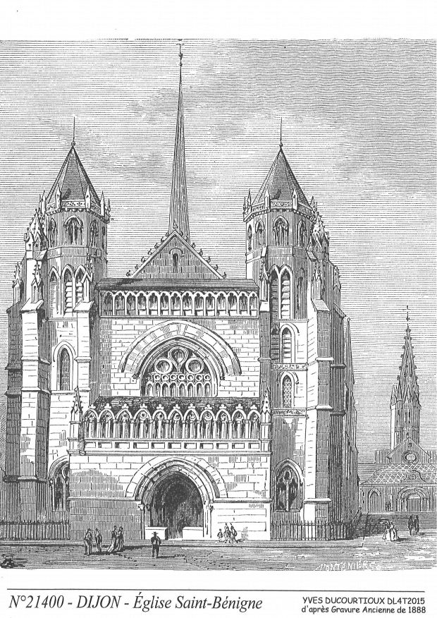 Souvenirs DIJON - �glise st b�nigne�