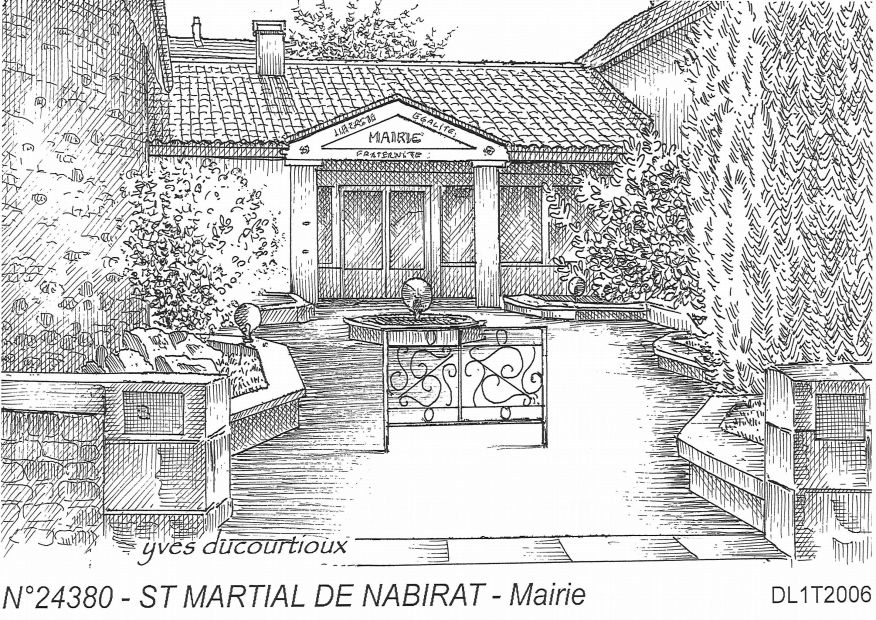 Cartes postales ST MARTIAL DE NABIRAT - mairie