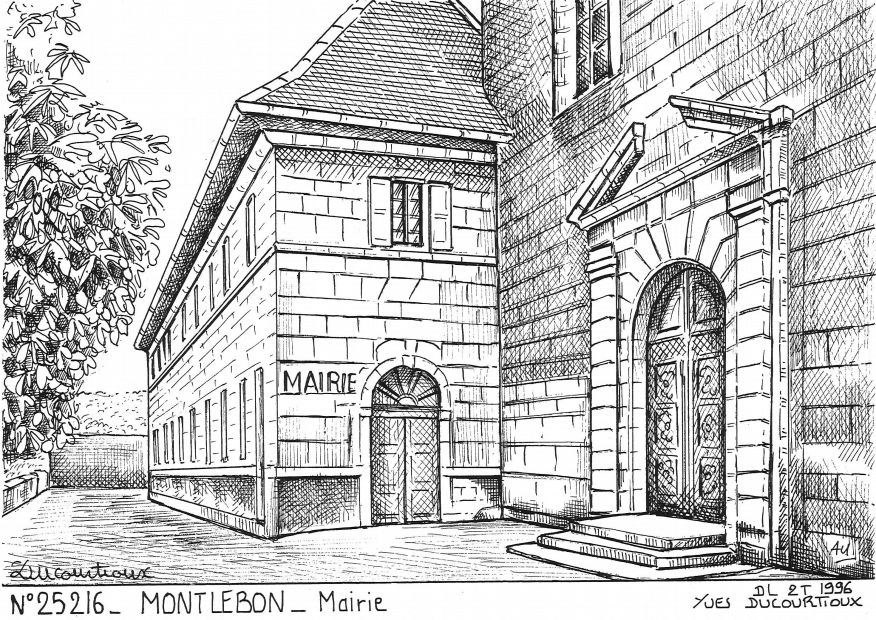Cartes postales MONTLEBON - mairie