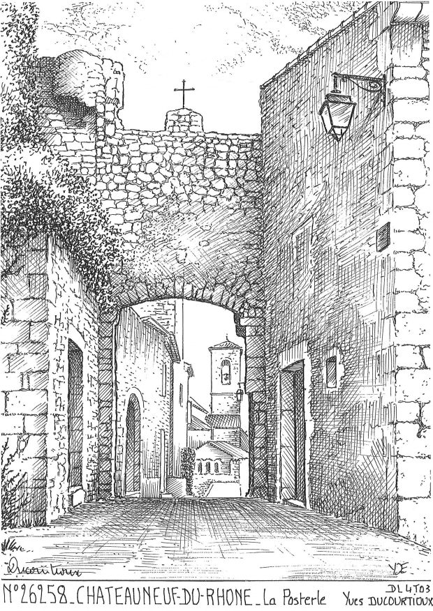 Souvenirs CHATEAUNEUF DU RHONE - la posterle