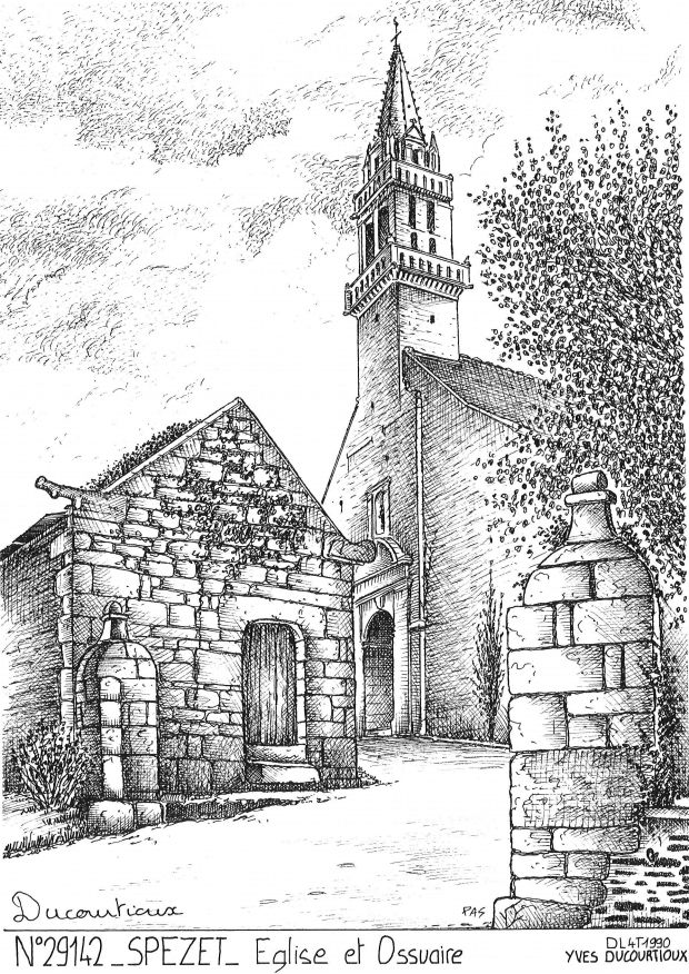 Souvenirs SPEZET - �glise et ossuaire