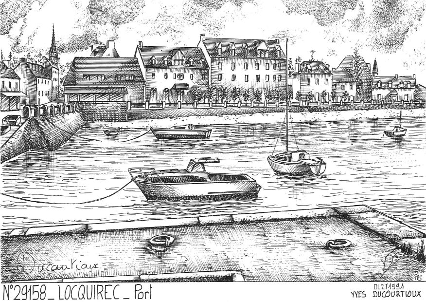 Cartes postales LOCQUIREC - port