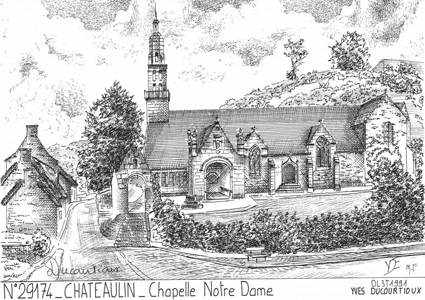 Cartes postales CHATEAULIN - chapelle notre dame