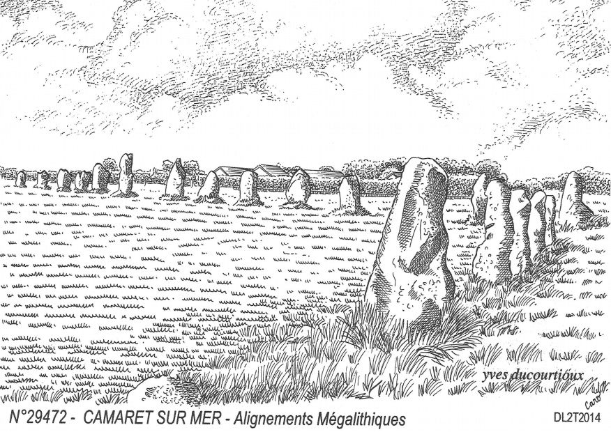 Souvenirs CAMARET SUR MER - alignements mgalithiques