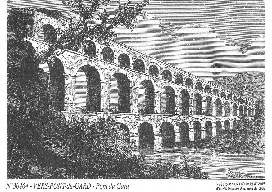 Cartes postales VERS PONT DU GARD - pont du gard