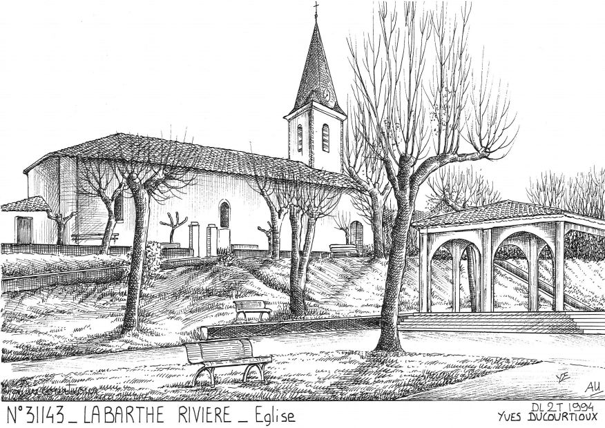 Cartes postales LABARTHE RIVIERE - �glise