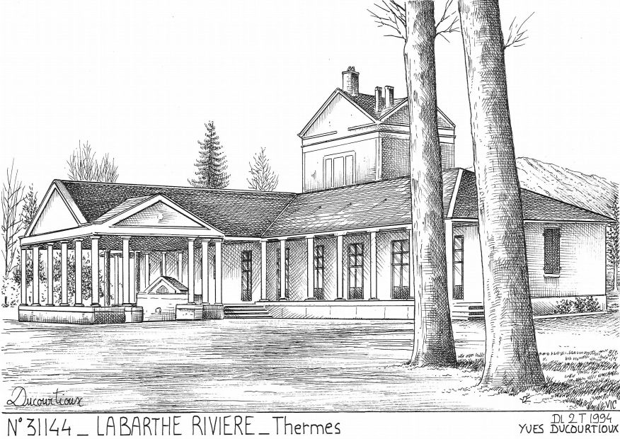 Cartes postales LABARTHE RIVIERE - thermes