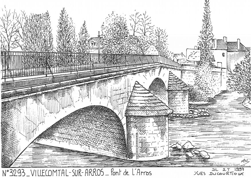 Souvenirs VILLECOMTAL SUR ARROS - pont de l arros