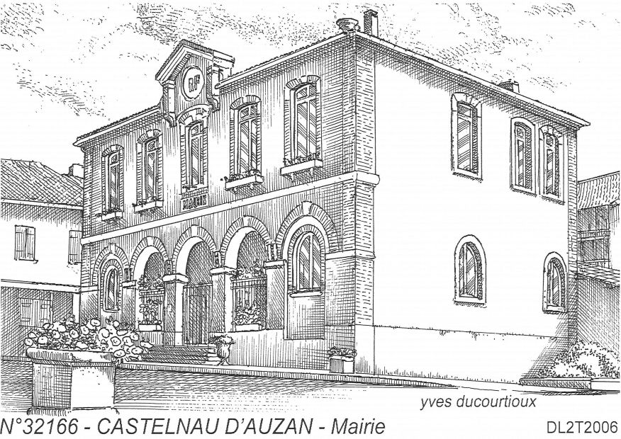 Souvenirs CASTELNAU D AUZAN - mairie