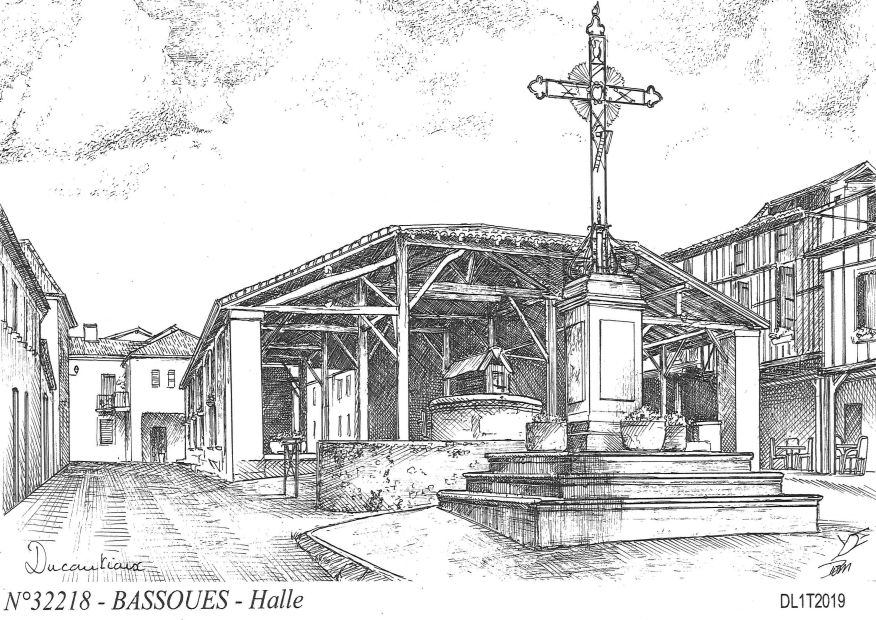 Cartes postales BASSOUES - halle