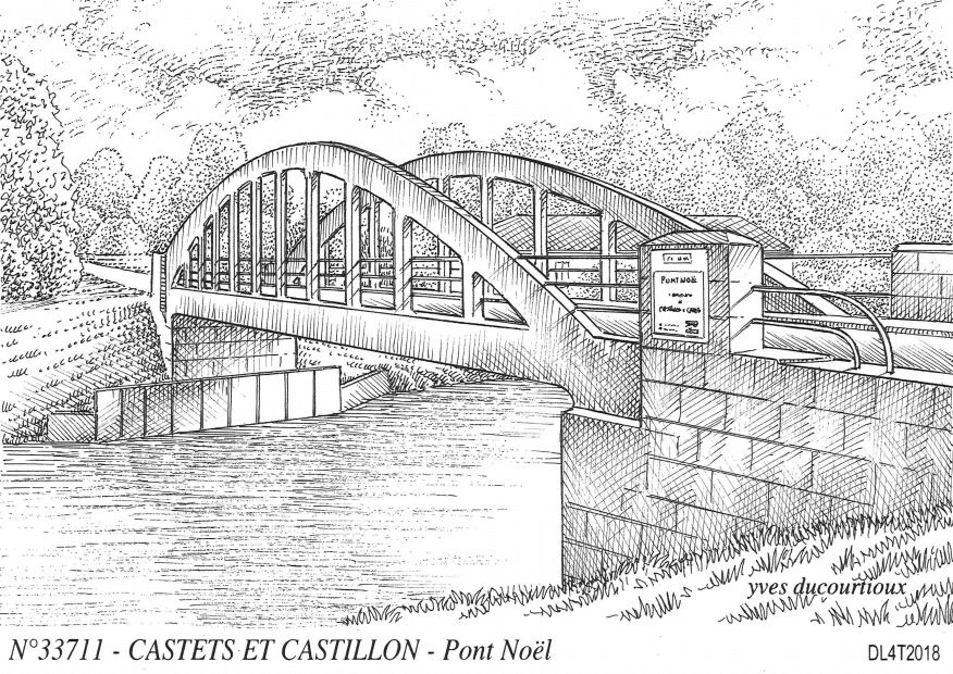 Cartes postales CASTETS ET CASTILLON - pont nol