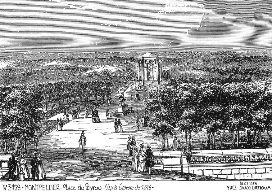 Cartes postales MONTPELLIER - place du peyrou�