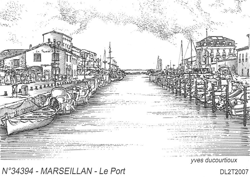 Cartes postales MARSEILLAN - le port