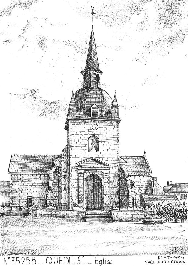 Cartes postales QUEDILLAC - �glise