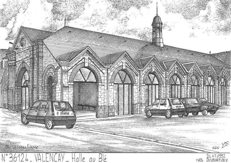 Souvenirs VALENCAY - halle au bl�