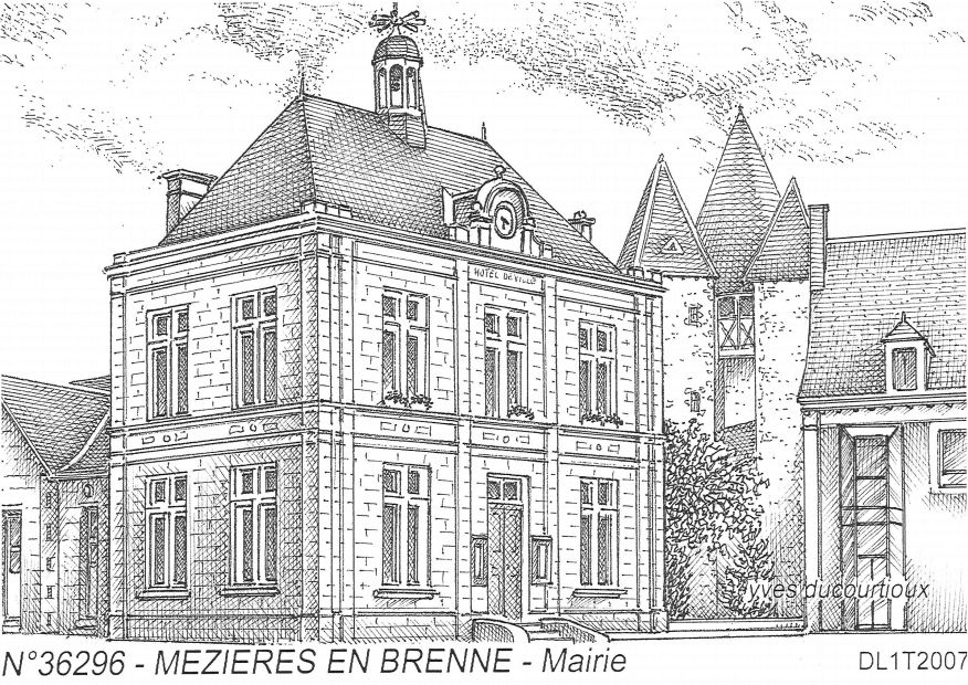 Cartes postales MEZIERES EN BRENNE - mairie