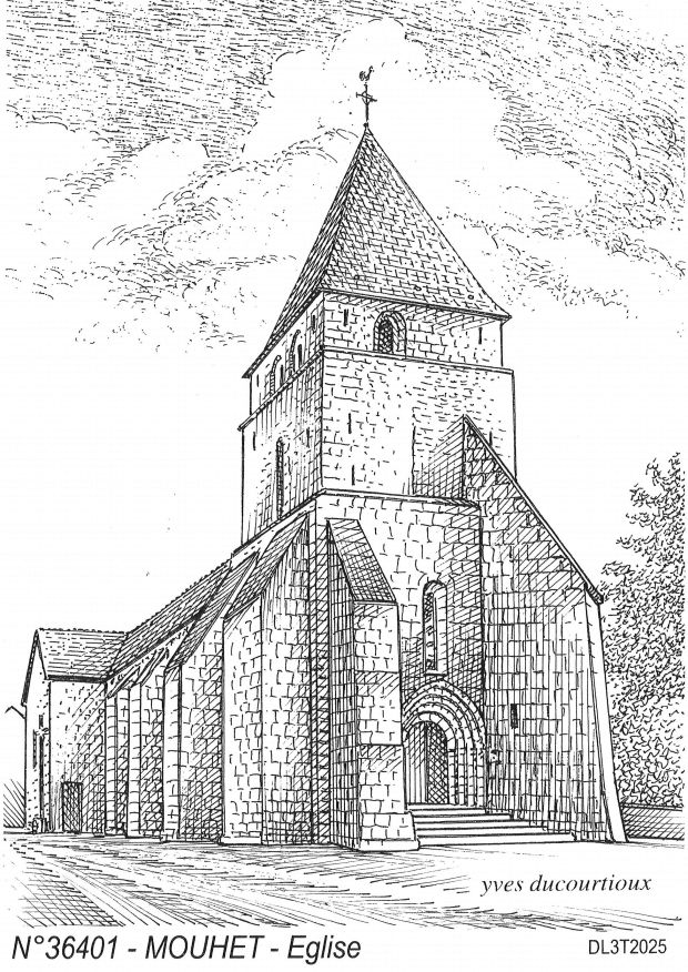 Cartes postales MOUHET - �glise