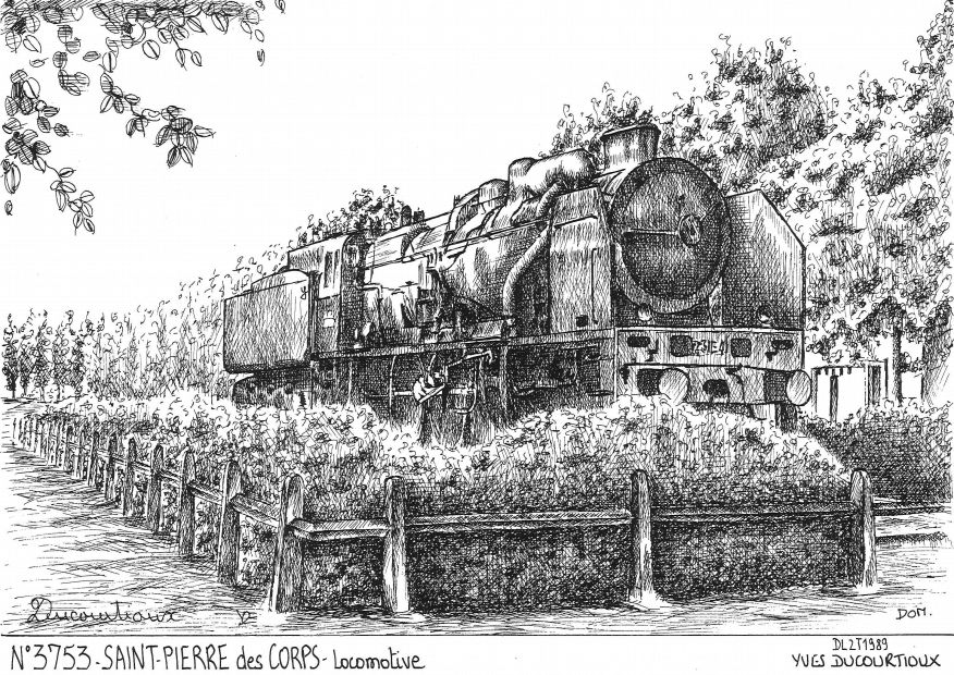 Souvenirs ST PIERRE DES CORPS - locomotive