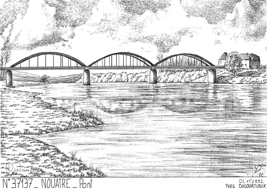 Cartes postales NOUATRE - ancien pont