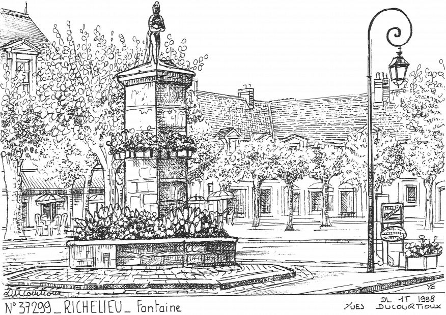 Cartes postales RICHELIEU - fontaine