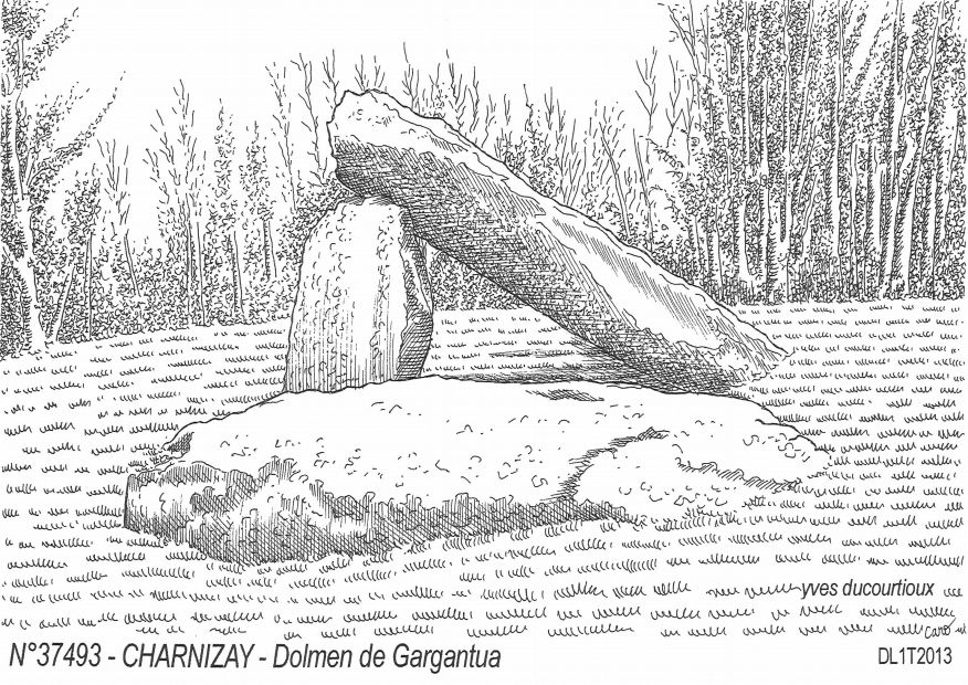 Souvenirs CHARNIZAY - dolmen de gargantua