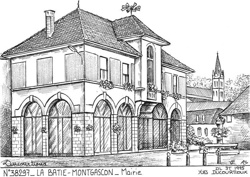 Souvenirs LA BATIE MONTGASCON - mairie