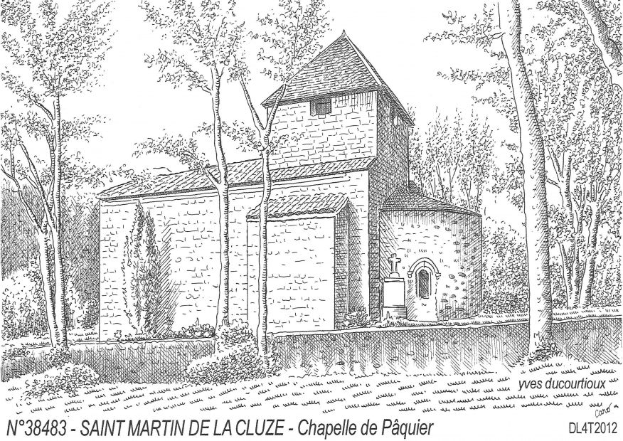 Cartes postales ST MARTIN DE LA CLUZE - chapelle de pquier