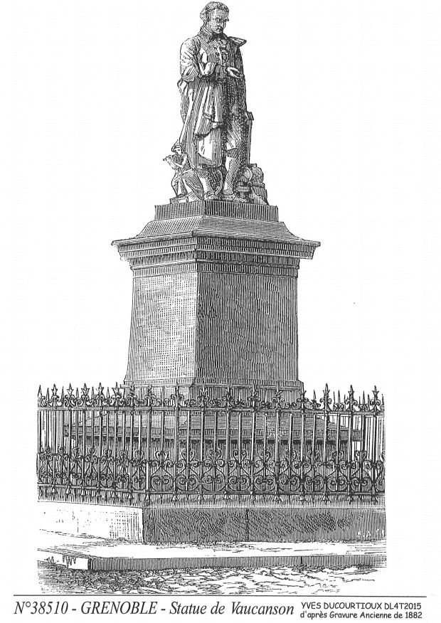 Souvenirs GRENOBLE - statue de vaucanson