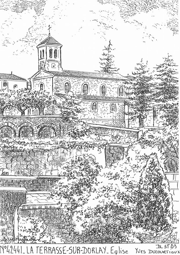 Cartes postales LA TERRASSE SUR DORLAY - �glise
