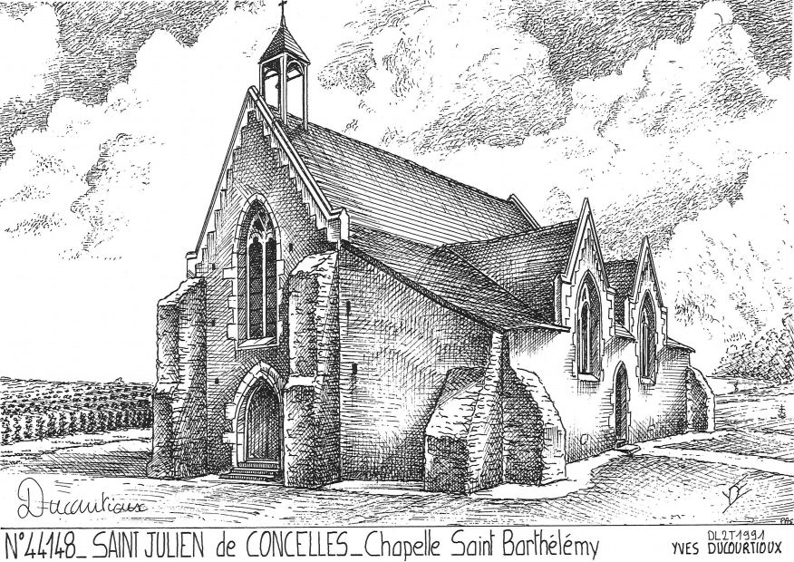 Cartes postales ST JULIEN DE CONCELLES - chapelle st barthlmy