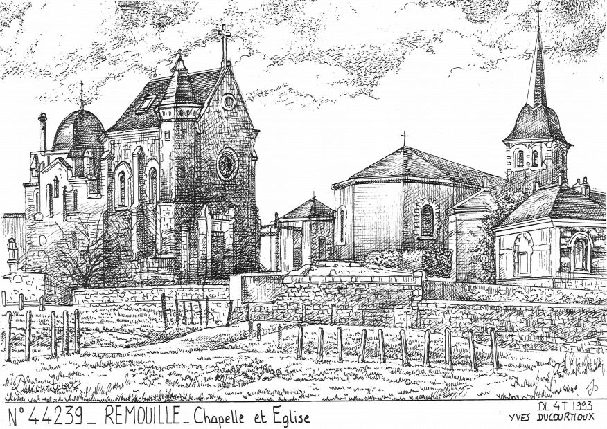 Cartes postales REMOUILLE - chapelle et glise