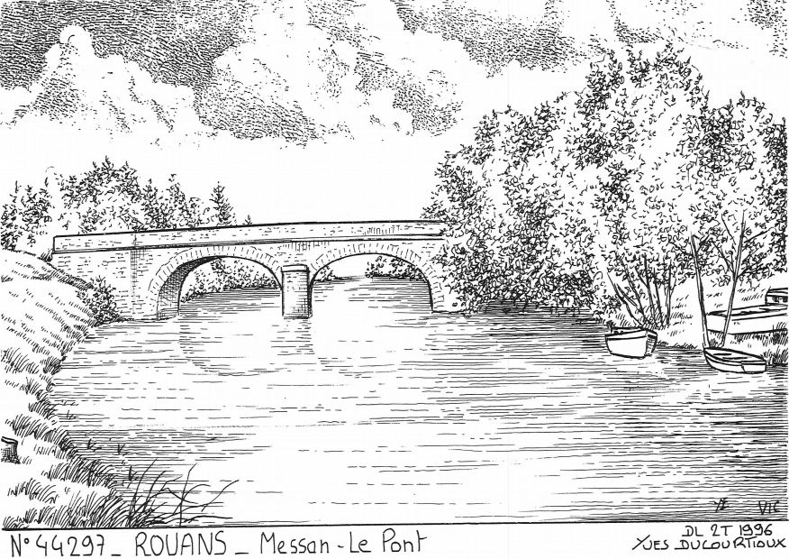 Cartes postales ROUANS - messan - le pont