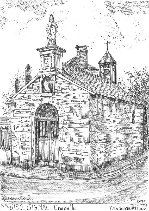 Cartes postales GIGNAC - chapelle