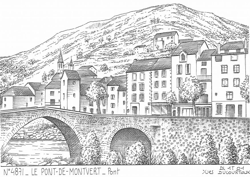 Cartes postales LE PONT DE MONTVERT - pont