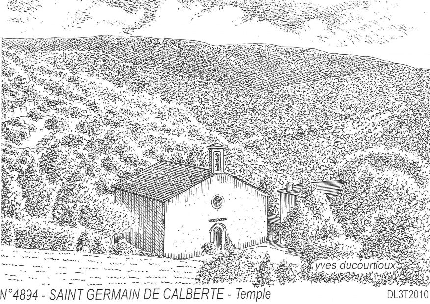 Cartes postales ST GERMAIN DE CALBERTE - temple