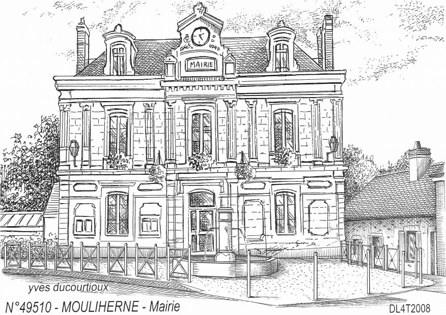 Cartes postales MOULIHERNE - mairie