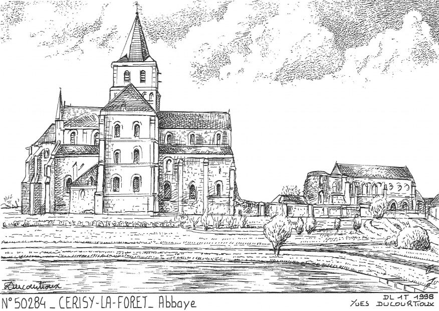 Cartes postales CERISY LA FORET - abbaye