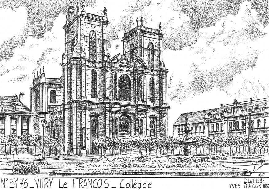 Cartes postales VITRY LE FRANCOIS - collgiale