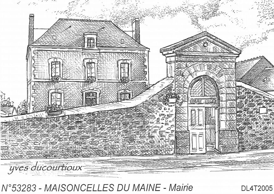 Cartes postales MAISONCELLES DU MAINE - mairie