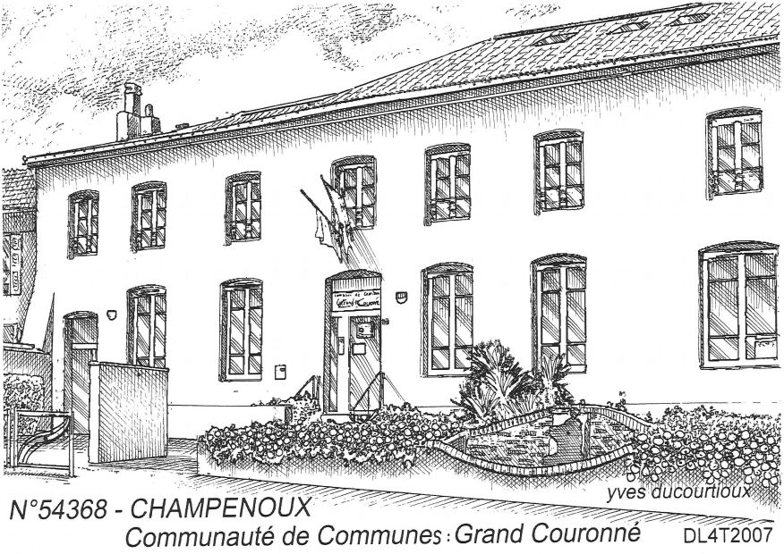Cartes postales CHAMPENOUX - communaut de commune grd cour
