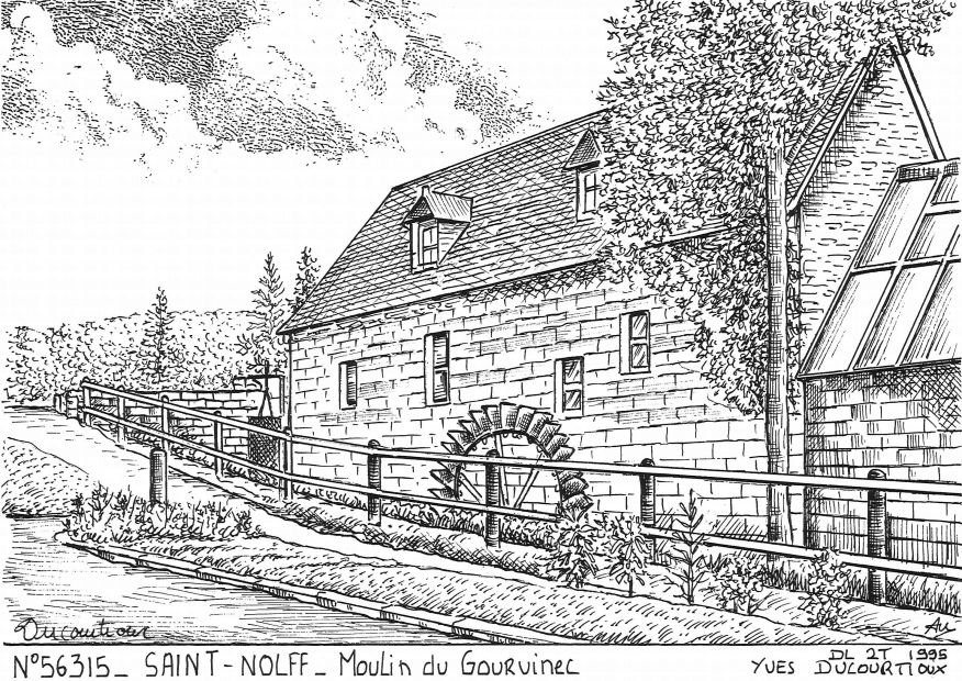 Cartes postales ST NOLFF - moulin du gourvinec