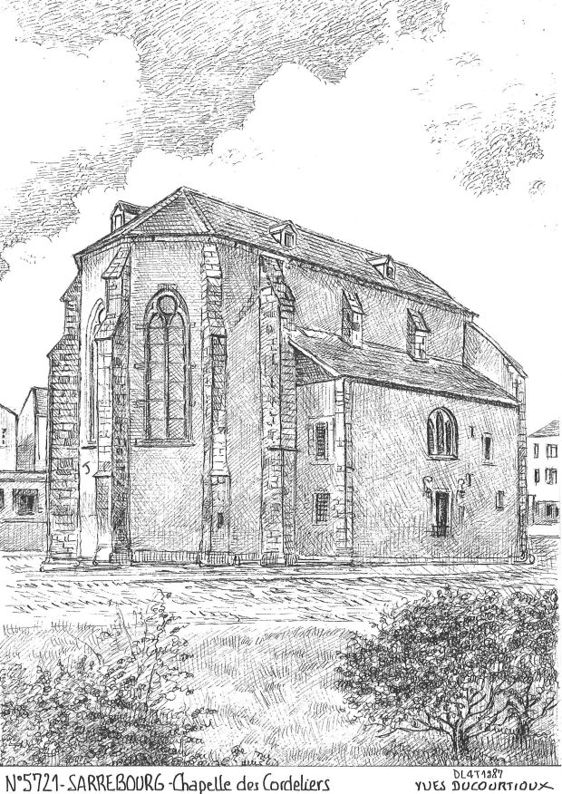 Cartes postales SARREBOURG - chapelle des cordeliers
