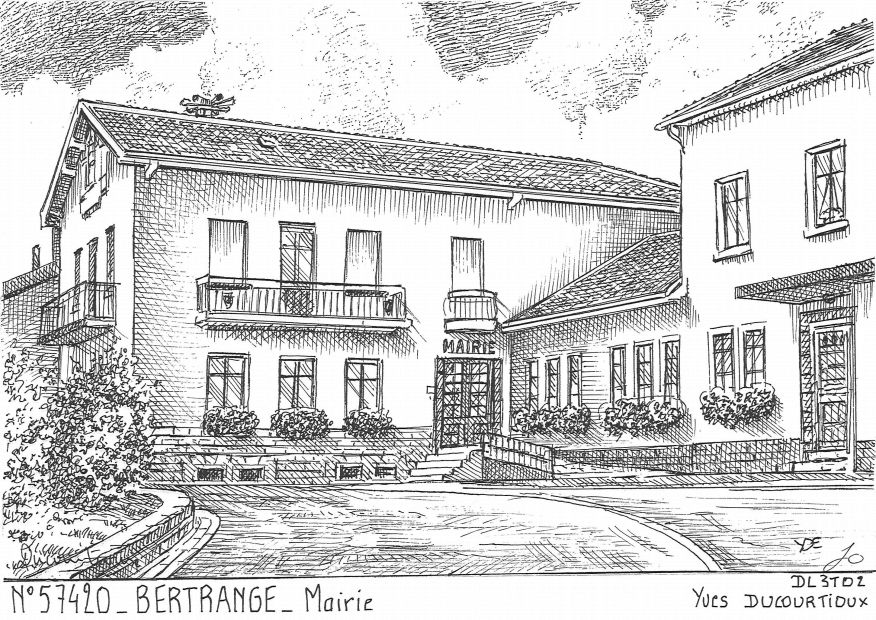 Cartes postales BERTRANGE - mairie