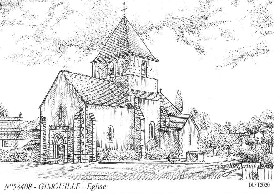 Cartes postales GIMOUILLE - glise