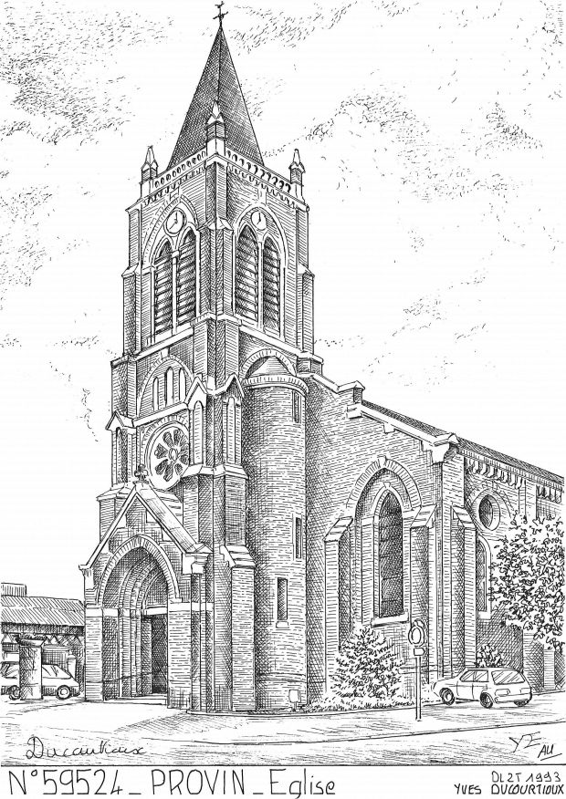 Cartes postales PROVIN - �glise