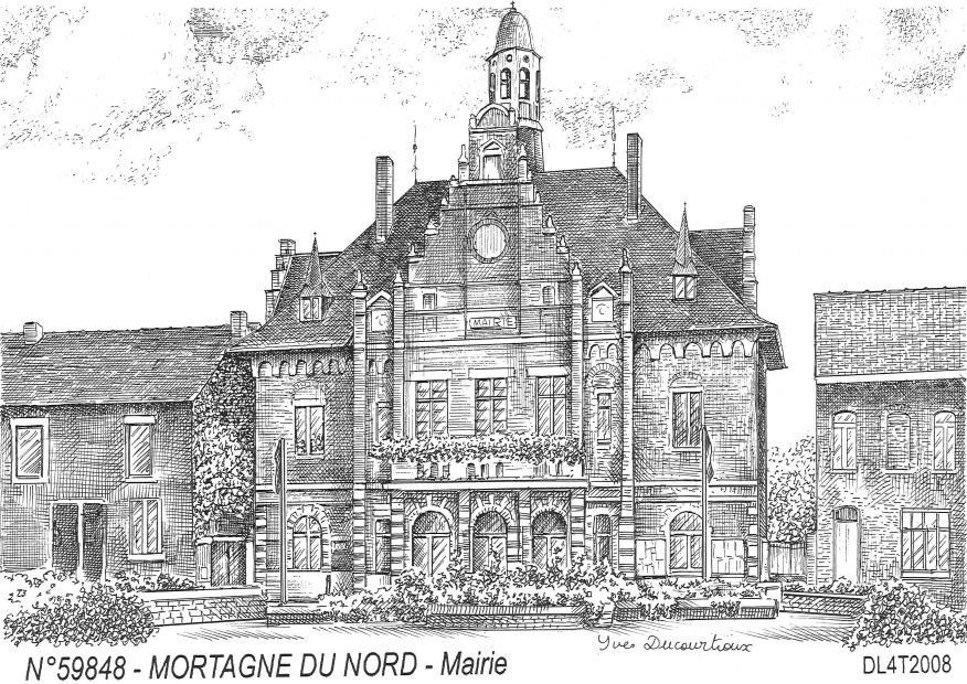 Cartes postales MORTAGNE DU NORD - mairie